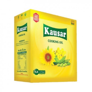 Kausar Cooking Oil 1 LTR X 5
