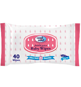 Cool & Cool Baby Wipes, 40-Pack