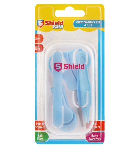 Shield Baby 4-In-1 Grooming Kit, 0 Months+, Blue