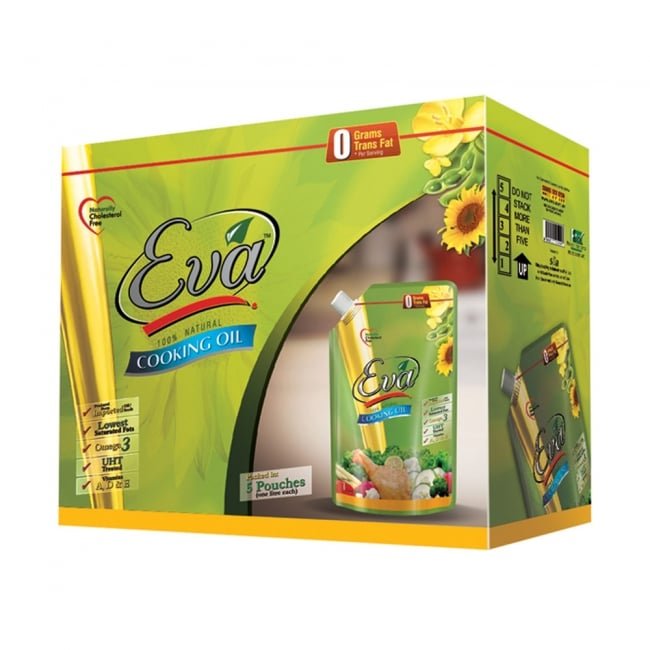 Eva Cooking Oil 1LTR X 5 (Stand-up Pouch)