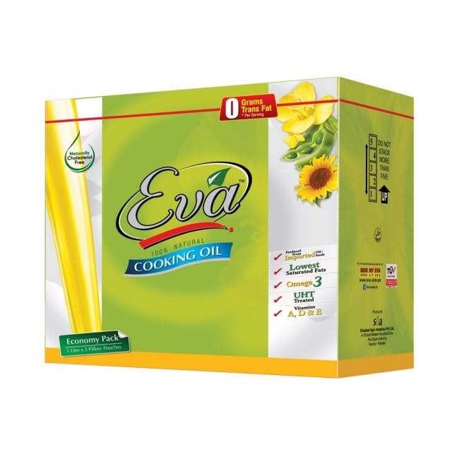 Eva Cooking Oil 1L X5