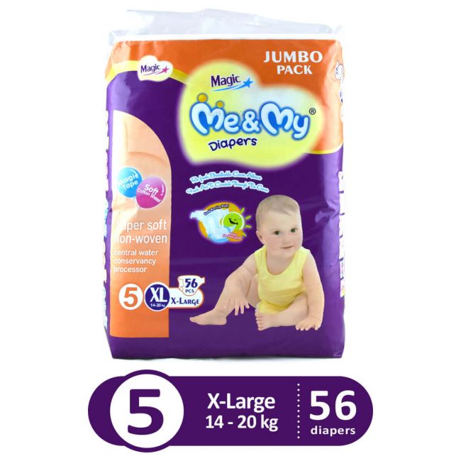 Me & My Magic Diapers Jumbo Pack X-Large 56Pcs