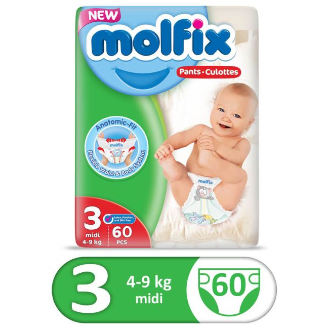 Molfix Pants Jumbo Pack Size 3 Midi 60Pcs