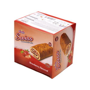 Swiss Roll Strawberry – Pack of 12