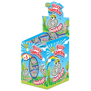Fizzy Speckle Gum Eggs  – Pack of 50
